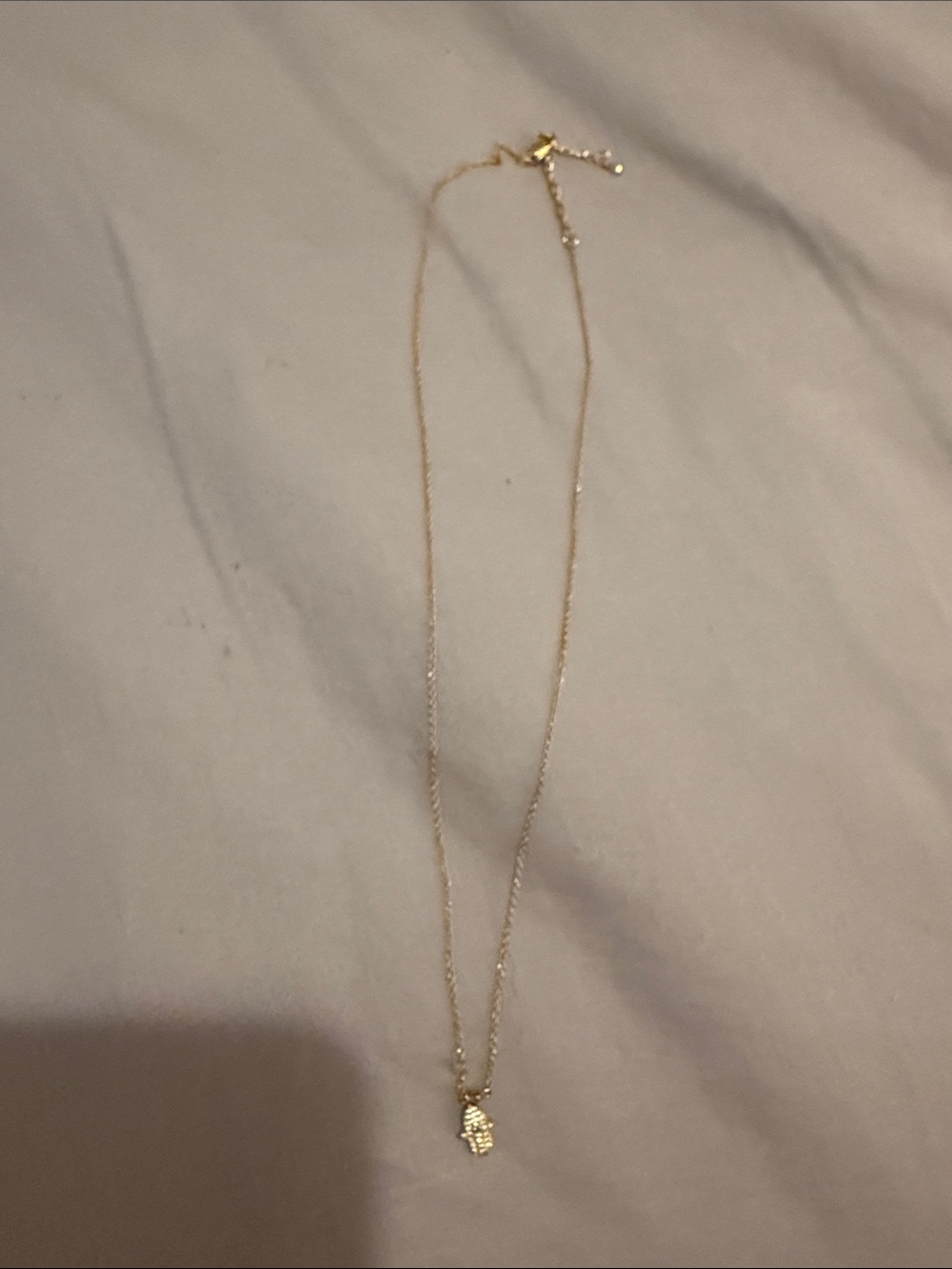 Gold evil eye necklace
